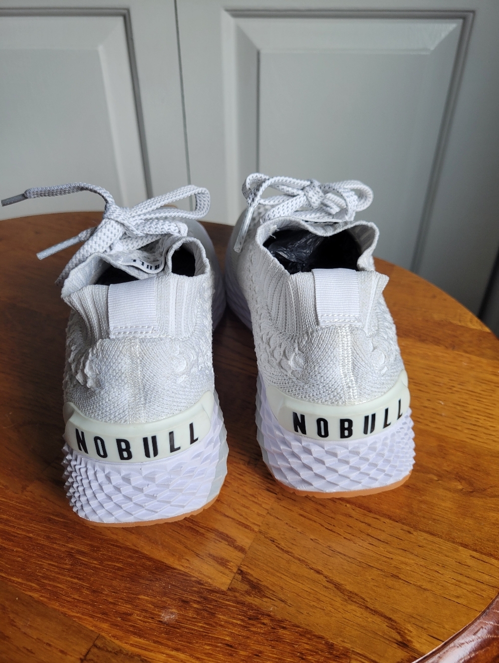NOBULL Allday White Knit Sneakers - Picture 2 of 6